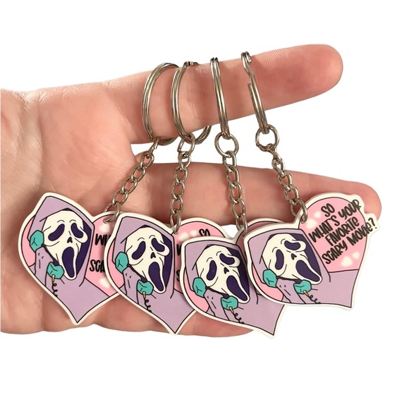💎 3 for $20  - Scream Keychain Bundle - Horror - Scary Movies - Ghostface - Picture 2 of 3